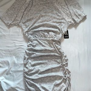 Express grey long sleeve dress